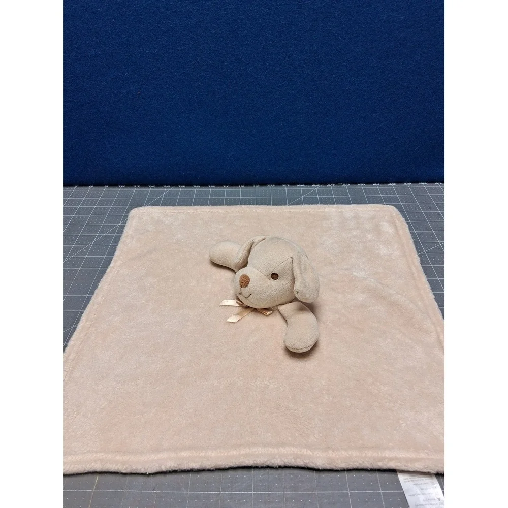 Pro Goleem Puppy Dog Security Blanket Tan Plush Lovey 16x16